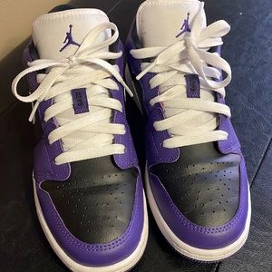Purple Black and White Jordan 1